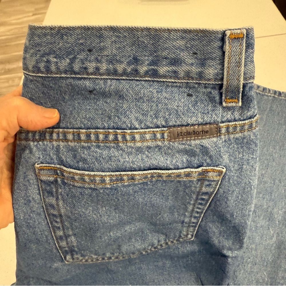 Liz Claiborne Classic Jeans Medium Wash Denim Mom High Waist Women’s Size 12R - Picture 13 of 13